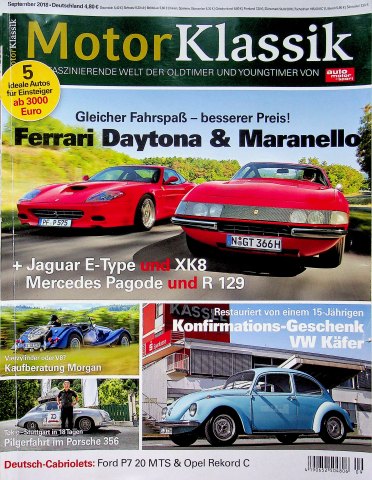 Deckblatt Motor Klassik (09/2018)